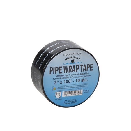 BLACK SWAN Pipe Wrap Tape, 2" X 100Ft, 10 Mil 10275